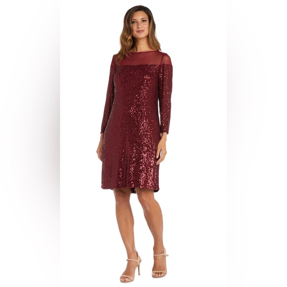 R&M Richards Sequin Dress - Picture 1 of 10